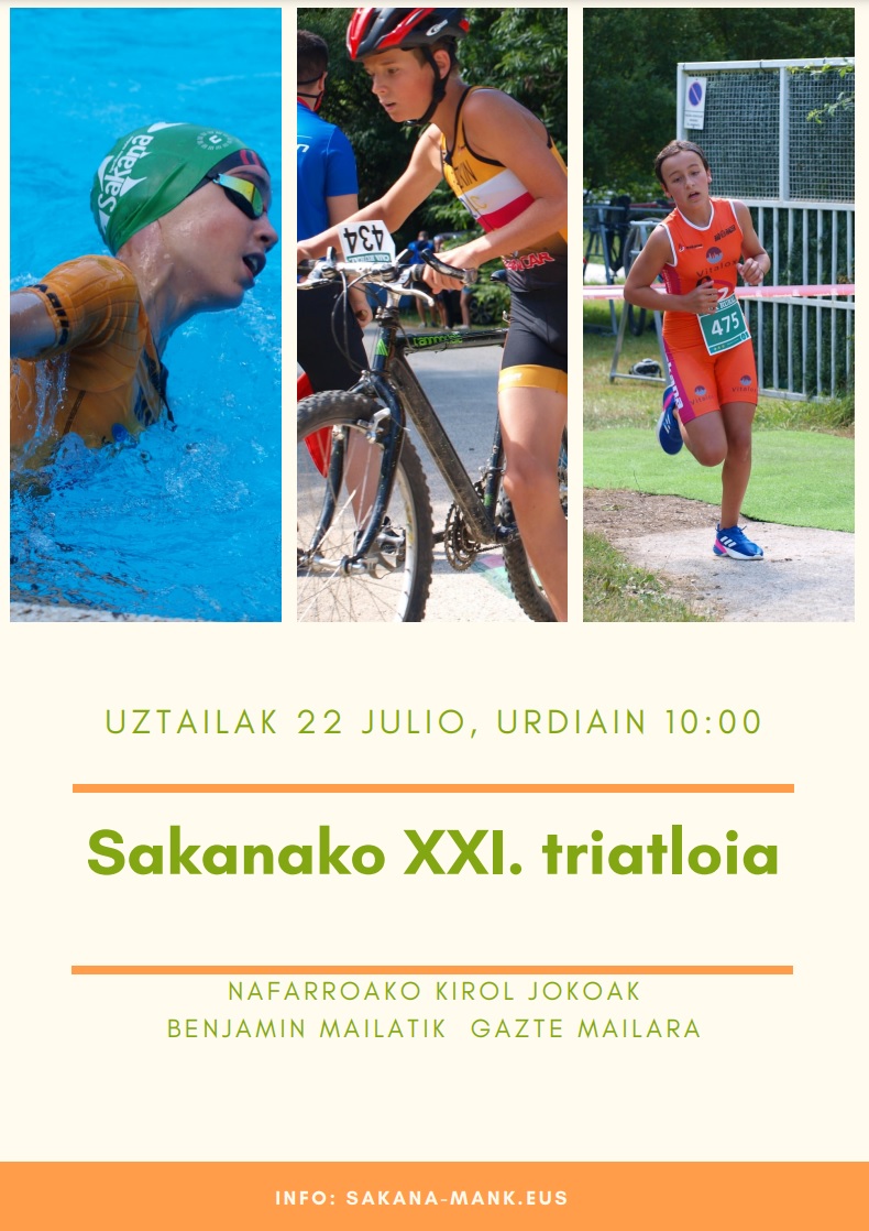 Inscripciones abiertas XXI Triatl&oacute;n de Sakana (JDN)